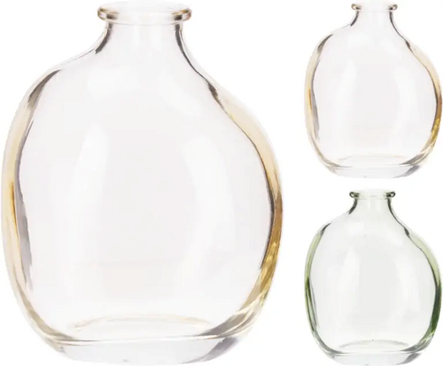 H&S Vaas Glas 9X10Cm 2Ass Kleur