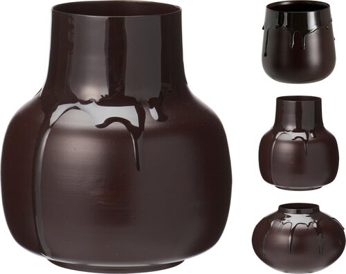 H&S VAAS GLAZUUR DRIP BRUIN 3ASS - afbeelding 1