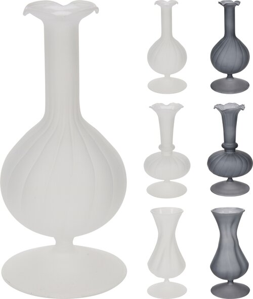 H&S Vaasje Glas 16Cm 6Ass Design