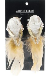 H&S VOGEL OP CLIP 14CM SET2 2ASS K - afbeelding 5