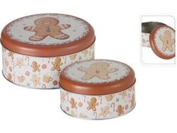 H&S Voorraadblik Set 2Sts Kerst