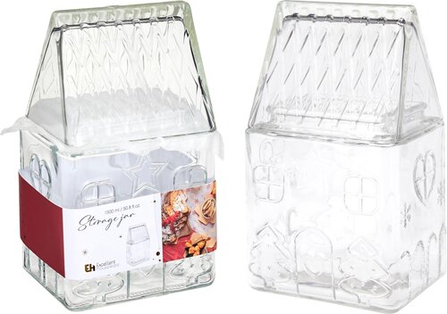 H&S VOORRAADPOT GLAS 1500ML/50.85O - afbeelding 1