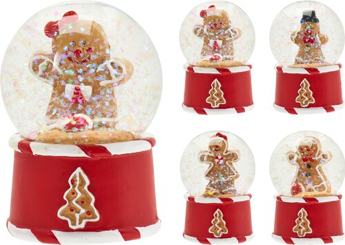 H&S WATERBAL GINGERBREAD 4ASS D - afbeelding 1