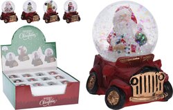 H&S Waterbal Kerstfiguur Auto 4Ass