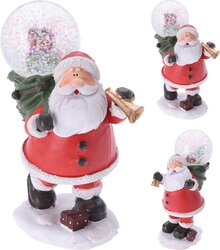 H&S Waterbal Kerstman 13Cm 2Ass