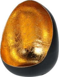 H&S Windlicht 8X10Cm Metaal Zwart