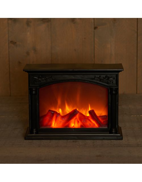 Haard op batterijen 33x12x24cm met timer