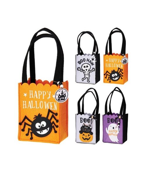 Halloween Tas Vilt 155Mm 4Ass