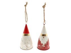 Hanger bell gnome d11h21cm mix