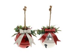 Hanger jingle bell d21h25cm mix 4st