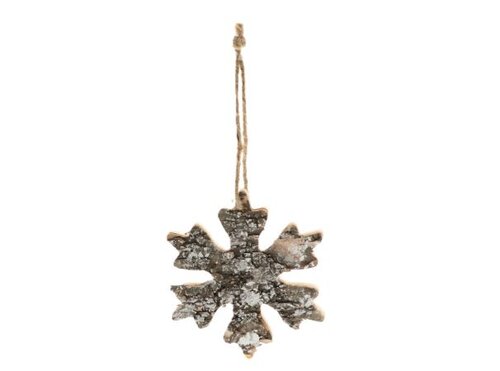 Hanger snowflake l15b1h15cm wit