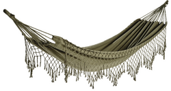Hangmat pes katoen l100b200h3cm grn - afbeelding 1