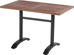 Hartman Bistro Table 110x70 Teak black
