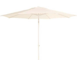 Hartman parasol Sophie+ rond 300cm wit