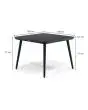 Hartman Sophie HPL table 100x100cm Carbon black - afbeelding 2