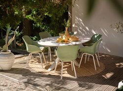 Hartman Xander dining tuintafel ovaal wit - afbeelding 6