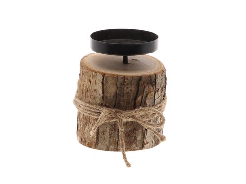 HBX Candleholder Log H13D10