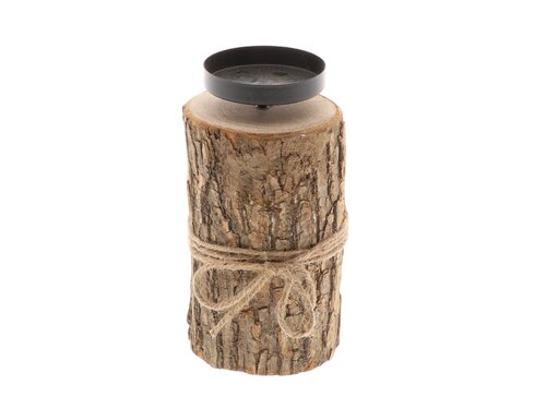 HBX Candleholder Log H21D10