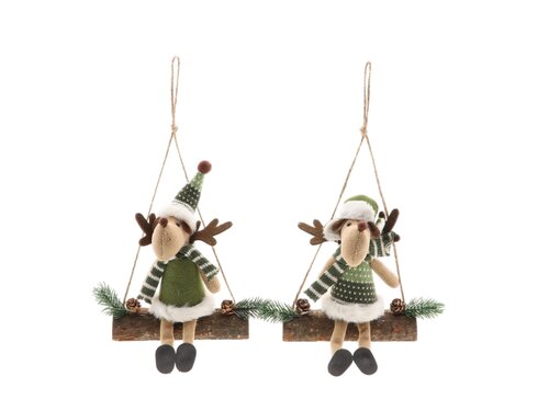 HBX Hanger Deer Cozy 2Ass L15W5H30