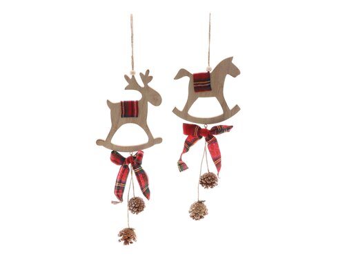 HBX Hanger Deer/Horse 2Ass L12W1H33