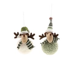 HBX Hanger Reindeer Cozy 2Ass L8W8H18