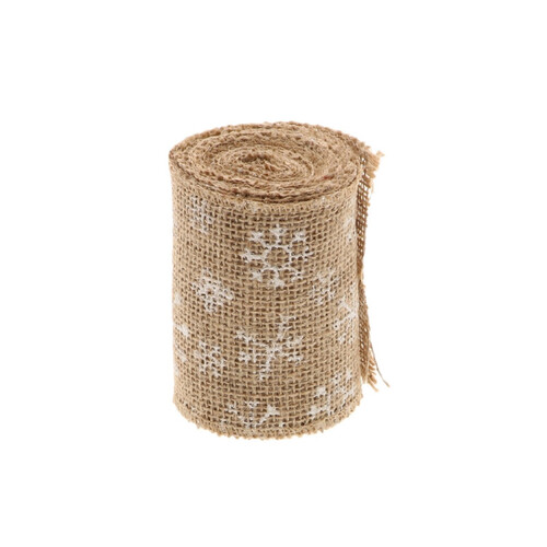 HBX Lint jute sneeuwvlok 3m bruin