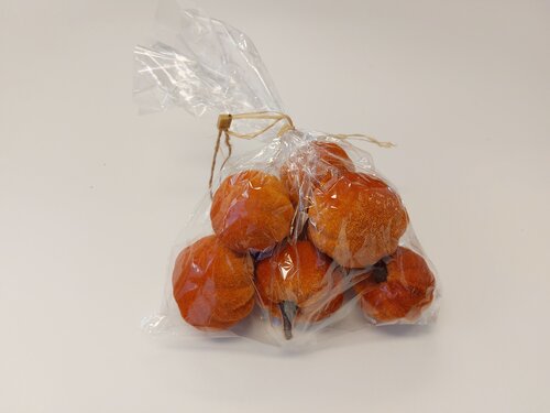 HBX Natural Living Basic Pumpkin Velvet 8pc D4.5-5.5cm l13.0w10.0h9.0