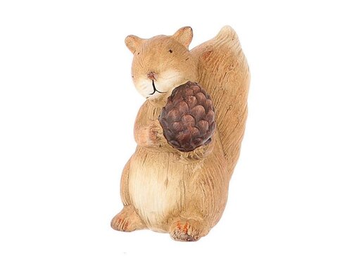 HBX Natural Living Deco Squirrel Skia l13.3w8.8h16.3