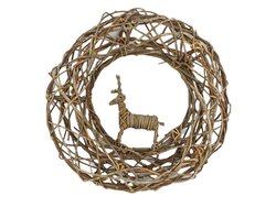 HBX Natural Living Hang. Ring Open Reindeer D48.0h12.0