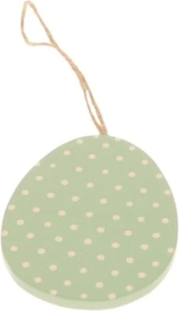 HBX NATURAL LIVING Hanger ei varium l10b7.5h1cm groen