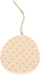 HBX NATURAL LIVING Hanger ei varium l10b7.5h1cm wit