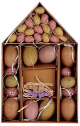 HBX NATURAL LIVING Huisje m/ei clips mix 3st