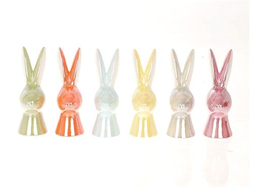 HBX NATURAL LIVING Konijn auden l7.5b6.5h18.5 mix 6st