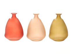 HBX Natural Living Vase Cheradon 3 Ass. l8.5w7.0h11.5
