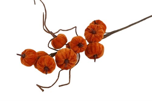 HBX Steel pompoen fluweel l70cm oranje