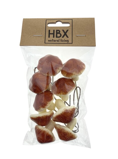 HBX Stick-in Mushroom 9Pcs L13W3H3