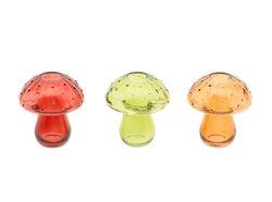 HBX Vaas paddestoel d10h11cm 3 Assortie
