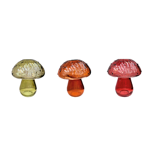 HBX Vaas paddestoel d10h11cm 3 Assortie