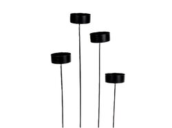 HBX Waxinesteker zwart 4st
