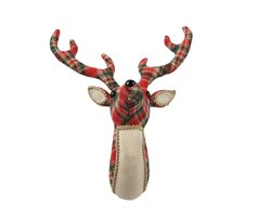 Hertenhoofd pes l21b27h40cm rood