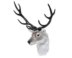 Decoris Hertenhoofd plastic faux fur