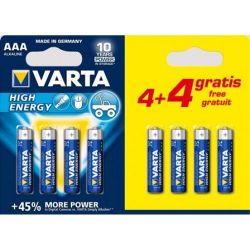 Varta high energy batterijAAA 8 stuks