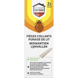 HOME DEFENSE® Bedwantsen Lijmvallen 2 stuks