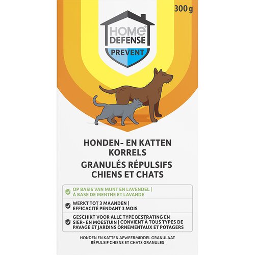 HOME DEFENSE® Honden en Katten Afweermiddel Korrels 300g