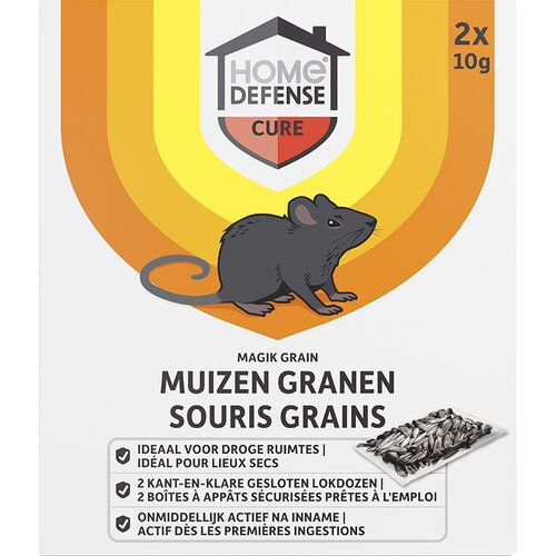 HOME DEFENSE® Muizenlokdoos Granen 'Magik Grain' 2 stuks