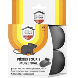 HOME DEFENSE® Muizenval Kunststof 2 stuks