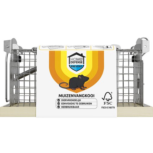 HOME DEFENSE® Muizenvangkooi Hout 1 stuk