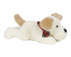 Hond polyester l18b35h13cm wit - afbeelding 1