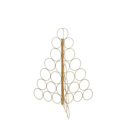 House of Seasons Decoratie kerstboom goud opvouwbaar - l71xb71xh78cm