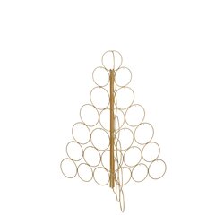 House of Seasons Decoratie kerstboom goud opvouwbaar - l71xb71xh78cm